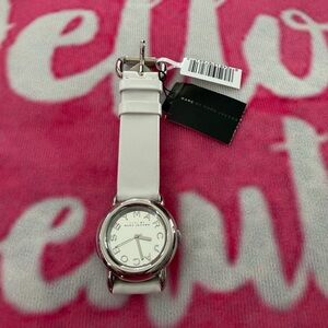 Marc By Marc Jacobs White and Silver Watch